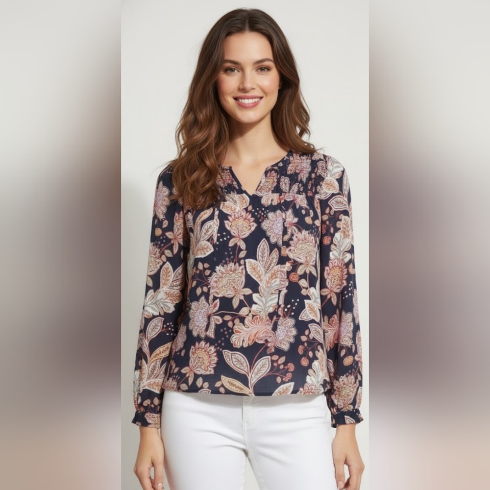 NEW! Lucky brand blouse sz small 12.12 - Picture 2 of 10